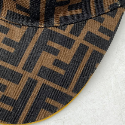 【中古品】【メンズ/レディース】 FENDI フェンディ FXQ768 A660 TU 65050010 ズッカ柄 BASEBALL CAP ベースボール キャップ 帽子 183-260624-cs-05-izu サイズ：F カラー：ブラウン 万代Net店