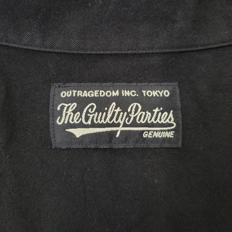 【中古品】【メンズ】 WACKO MARIA ワコマリア LS STRIPE SHIRT ロングスリーブ ストライプ シャツ トップス 長袖 142-260702-cs-03-izu サイズ：M カラー：ブラック×グリーン系 万代Net店