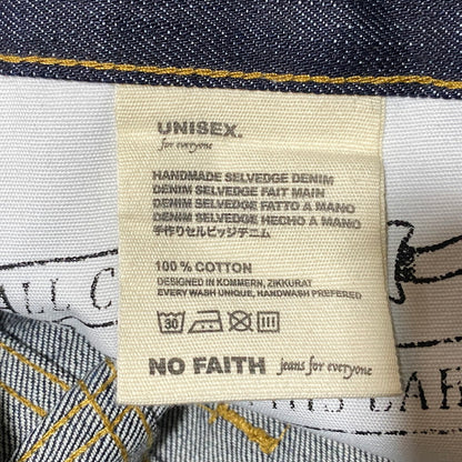 【中古品】【メンズ】 NO FAITH STUDIOS ノーフェイスストゥディオス RAW DENIM JAPANESE LOOSE FIT ロウ デニム ジャパニーズ ルーズ フィット デニムパンツ ズボン ボトムス 151-260626-ya-01-izu サイズ：S カラー：インディゴ 万代Net店