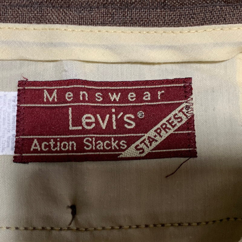 【中古品】【メンズ】 Levi's リーバイス STA-PREST スタプレ ACTION SLACKS PANTS アクション スラックスパンツ 157-260701-as-07-izu カラー：ブラウン 万代Net店