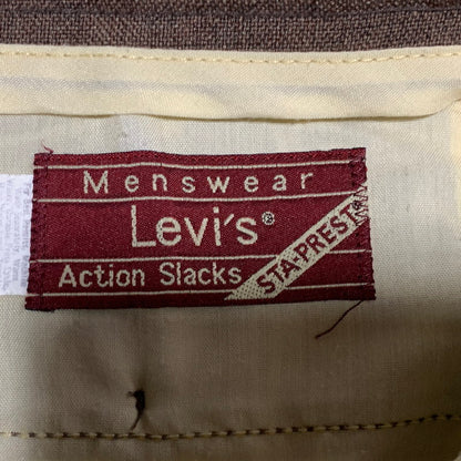 【中古品】【メンズ】 Levi's リーバイス STA-PREST スタプレ ACTION SLACKS PANTS アクション スラックスパンツ 157-260701-as-07-izu カラー：ブラウン 万代Net店