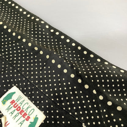 【中古品】【メンズ】 WACKO MARIA ワコマリア DOT STRIPE S S SHIRT ドット ストライプ ショートスリーブ シャツ トップス 半袖 142-260626-ya-07-izu サイズ：M カラー：ブラック×ホワイト 万代Net店