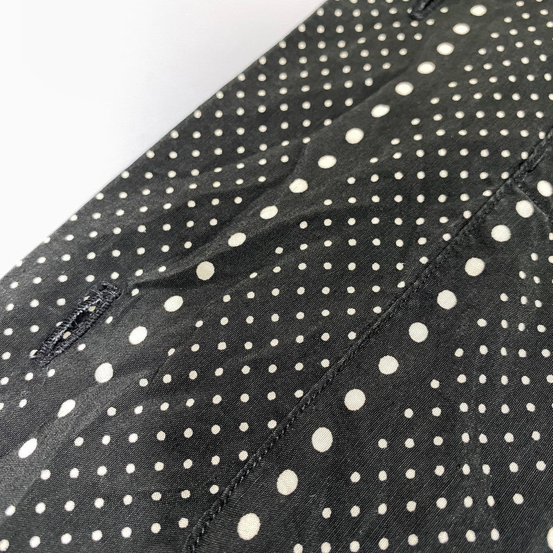 【中古品】【メンズ】 WACKO MARIA ワコマリア DOT STRIPE S S SHIRT ドット ストライプ ショートスリーブ シャツ トップス 半袖 142-260626-ya-07-izu サイズ：M カラー：ブラック×ホワイト 万代Net店