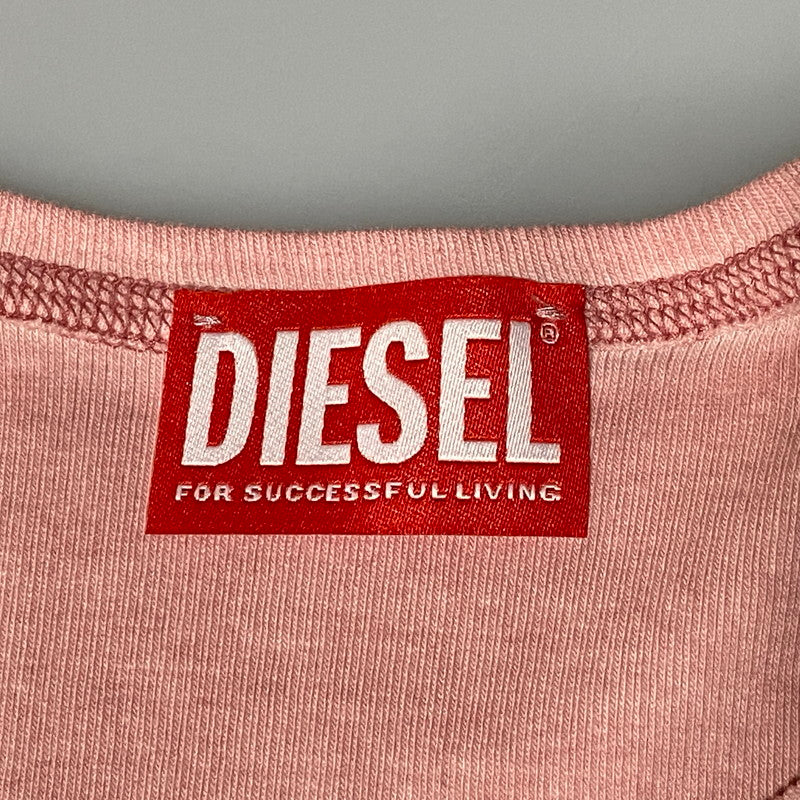 【中古品】【レディース】 DIESEL ディーゼル A12836-0SQAD 24SS T-ELE S S TEE ショートスリーブ Tシャツ トップス 半袖 170-260626-ya-06-izu サイズ：XS カラー：ピンク 万代Net店
