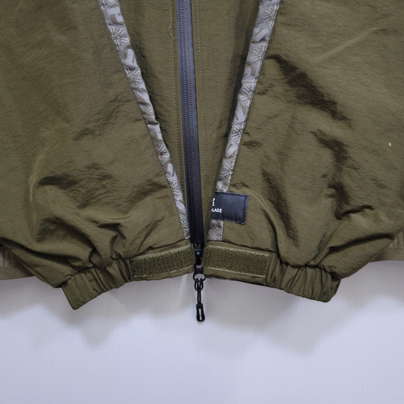 【中古品】【メンズ】 ANREALAGE アンリアレイジ × PUMA プーマ JACQUARD WOVEN JACKET 537077-62 ジャガード ウーブン ジャケット 140-260704-as-07-izu サイズ：L カラー：カーキ 万代Net店