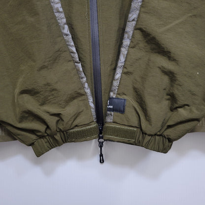 【中古品】【メンズ】 ANREALAGE アンリアレイジ × PUMA プーマ JACQUARD WOVEN JACKET 537077-62 ジャガード ウーブン ジャケット 140-260704-as-07-izu サイズ：L カラー：カーキ 万代Net店