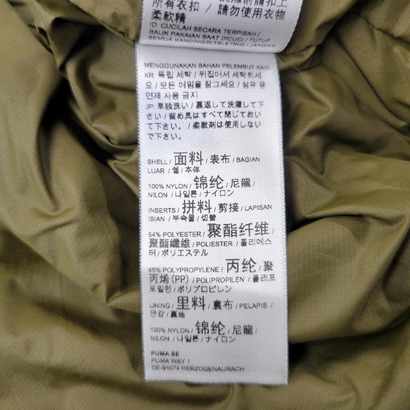 【中古品】【メンズ】 ANREALAGE アンリアレイジ × PUMA プーマ JACQUARD WOVEN JACKET 537077-62 ジャガード ウーブン ジャケット 140-260704-as-07-izu サイズ：L カラー：カーキ 万代Net店
