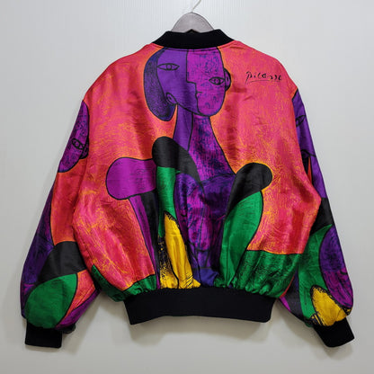 【現状渡し品】【メンズ】 MIGHTY マイティ PICASSO PRINT BLOUSON JACKET ピカソ プリント ブルゾン ジャケット 146-260704-as-04-izu カラー：マルチカラー 万代Net店