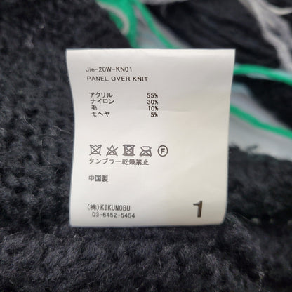 【中古品】【メンズ】 Jieda ジエダ PANEL OVER KNIT JIE-20W-KN01 パネル オーバー ニット 140-260704-as-03-izu サイズ：1 カラー：マルチカラー 万代Net店