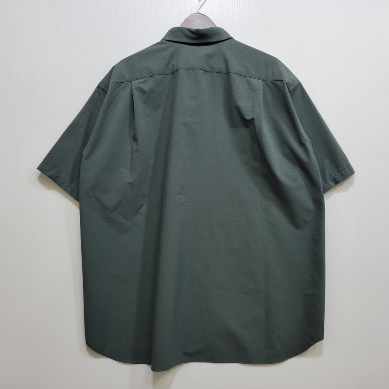 【中古美品】【メンズ】 DESCENTE ALLTERRAIN デサント オルテライン SOLOTEX HALF-SLEEVE REGULAR COLLAR SHIRT DU5SHSI1M ソロテックス ハーフスリーブ レギュラーカラーシャツ 144-260704-as-02-izu サイズ：O カラー：グリーン 万代Net店