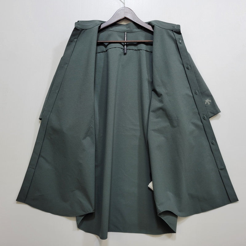 【中古美品】【メンズ】 DESCENTE ALLTERRAIN デサント オルテライン SOLOTEX HALF-SLEEVE REGULAR COLLAR SHIRT DU5SHSI1M ソロテックス ハーフスリーブ レギュラーカラーシャツ 144-260704-as-02-izu サイズ：O カラー：グリーン 万代Net店