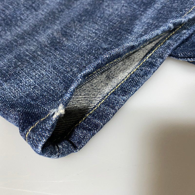 【中古品】【メンズ】 POLO RALPH LAUREN ポロ・ラルフローレン BUTTON FLY ボタンフライ PATCHWORK DISTRESSED DENIM PANTS パッチワーク ディストレスト デニム パンツ ズボン ボトムス 158-260626-ya-02-izu サイズ：33×32 カラー：インディゴ 万代Net店