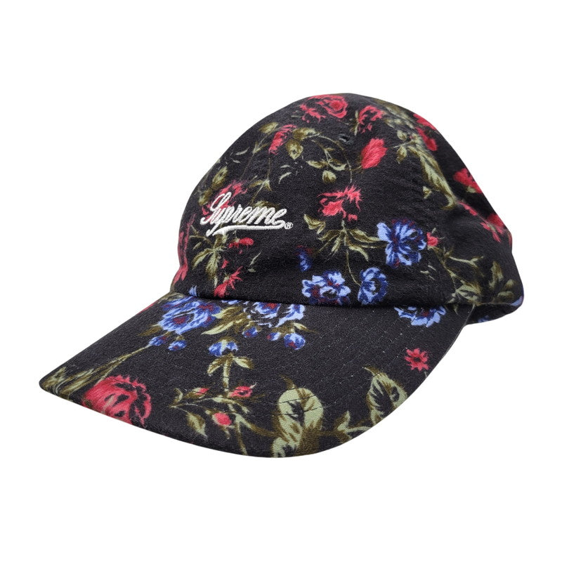 【中古品】【メンズ/レディース】 SUPREME シュプリーム 26SS FLORAL FLANNEL フローラル フランネル 6-PANEL キャップ 帽子 185-260625-ya-21-izu サイズ：ONE SIZE（58cm） カラー：ブラック 万代Net店