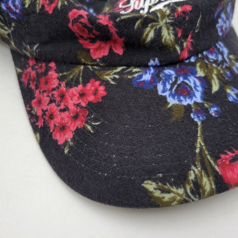 【中古品】【メンズ/レディース】 SUPREME シュプリーム 26SS FLORAL FLANNEL フローラル フランネル 6-PANEL キャップ 帽子 185-260625-ya-21-izu サイズ：ONE SIZE（58cm） カラー：ブラック 万代Net店