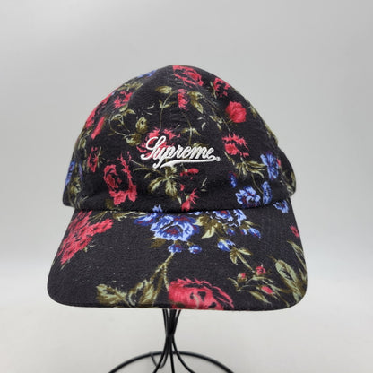 【中古品】【メンズ/レディース】 SUPREME シュプリーム 26SS FLORAL FLANNEL フローラル フランネル 6-PANEL キャップ 帽子 185-260625-ya-21-izu サイズ：ONE SIZE（58cm） カラー：ブラック 万代Net店