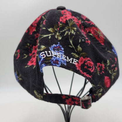 【中古品】【メンズ/レディース】 SUPREME シュプリーム 26SS FLORAL FLANNEL フローラル フランネル 6-PANEL キャップ 帽子 185-260625-ya-21-izu サイズ：ONE SIZE（58cm） カラー：ブラック 万代Net店