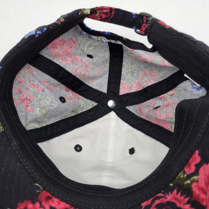 【中古品】【メンズ/レディース】 SUPREME シュプリーム 26SS FLORAL FLANNEL フローラル フランネル 6-PANEL キャップ 帽子 185-260625-ya-21-izu サイズ：ONE SIZE（58cm） カラー：ブラック 万代Net店