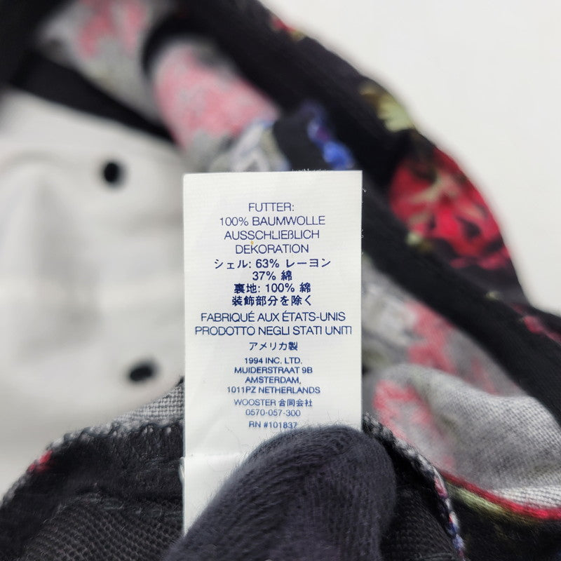 【中古品】【メンズ/レディース】 SUPREME シュプリーム 26SS FLORAL FLANNEL フローラル フランネル 6-PANEL キャップ 帽子 185-260625-ya-21-izu サイズ：ONE SIZE（58cm） カラー：ブラック 万代Net店