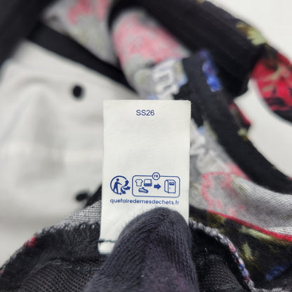 【中古品】【メンズ/レディース】 SUPREME シュプリーム 26SS FLORAL FLANNEL フローラル フランネル 6-PANEL キャップ 帽子 185-260625-ya-21-izu サイズ：ONE SIZE（58cm） カラー：ブラック 万代Net店