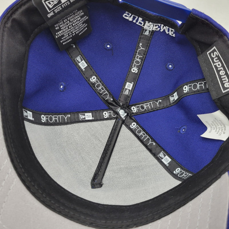 【中古美品】【メンズ】 SUPREME シュプリーム 26SS GOTHIC OUTLINE ADJUSTABLE NEW ERA ゴシック アウトライン アジャスタブル ニューエラ キャップ 帽子 185-260625-ya-20-izu サイズ：ONE SIZE カラー：ネイビー 万代Net店