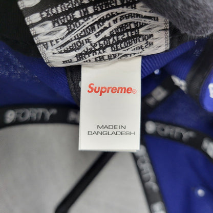 【中古美品】【メンズ】 SUPREME シュプリーム 26SS GOTHIC OUTLINE ADJUSTABLE NEW ERA ゴシック アウトライン アジャスタブル ニューエラ キャップ 帽子 185-260625-ya-20-izu サイズ：ONE SIZE カラー：ネイビー 万代Net店