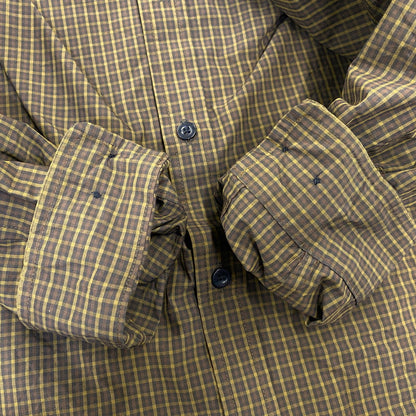 【中古品】【メンズ】 WHIMSY ウィムジー WMS-21SS-SH02 L S CHECK SHIRT ロングスリーブ チェック シャツ トップス 長袖 142-260712-ya-10-izu サイズ：XL カラー：カーキ 万代Net店