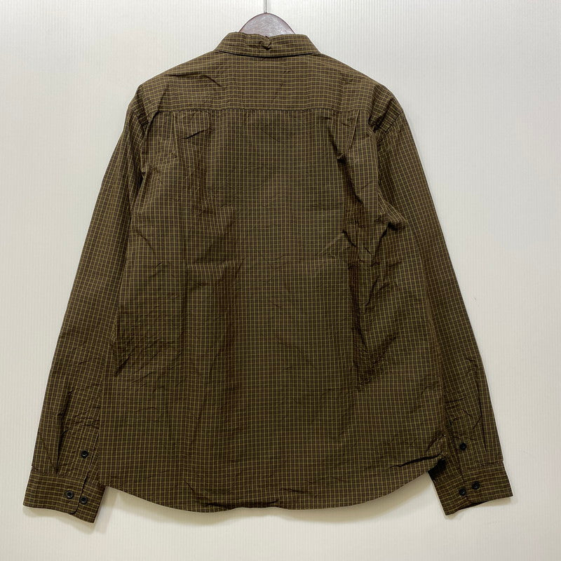 【中古品】【メンズ】 WHIMSY ウィムジー WMS-21SS-SH02 L S CHECK SHIRT ロングスリーブ チェック シャツ トップス 長袖 142-260712-ya-10-izu サイズ：XL カラー：カーキ 万代Net店