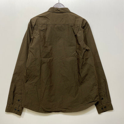 【中古品】【メンズ】 WHIMSY ウィムジー WMS-21SS-SH02 L S CHECK SHIRT ロングスリーブ チェック シャツ トップス 長袖 142-260712-ya-10-izu サイズ：XL カラー：カーキ 万代Net店