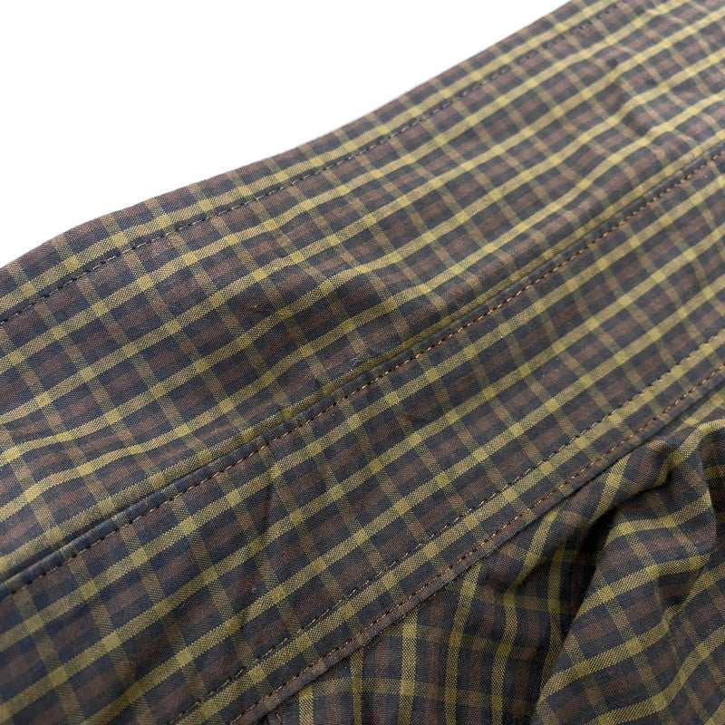 【中古品】【メンズ】 WHIMSY ウィムジー WMS-21SS-SH02 L S CHECK SHIRT ロングスリーブ チェック シャツ トップス 長袖 142-260712-ya-10-izu サイズ：XL カラー：カーキ 万代Net店