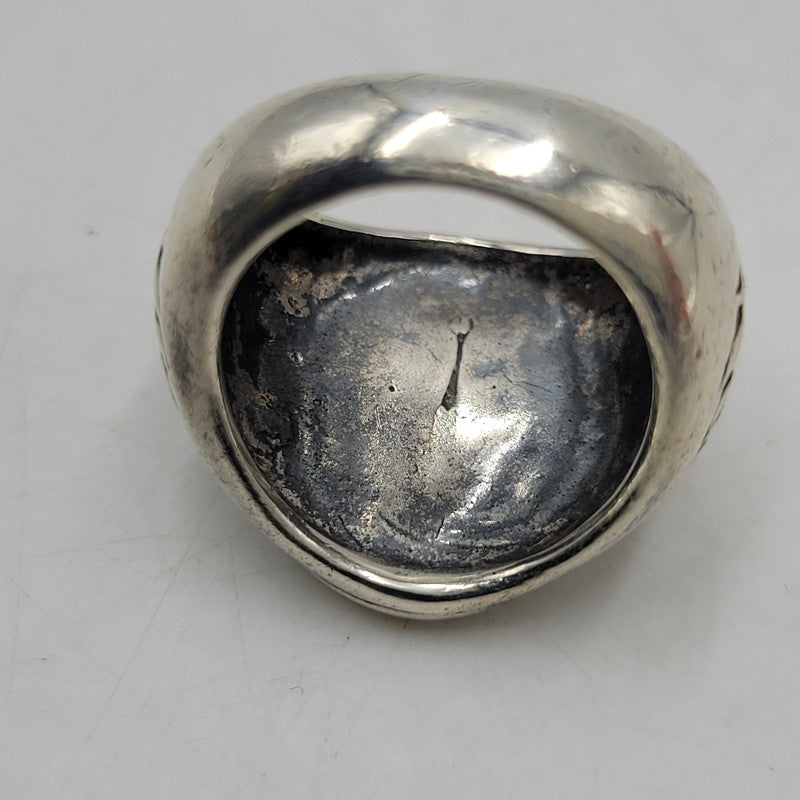 【中古品】【メンズ/レディース】 OLD STUSSY オールドステューシー SLVER シルバー 90-00S CLOWN LOGO COLLEGE RING クラウン ロゴ カレッジ リング アクセサリー 192-260625-ya-24-izu カラー：シルバー 万代Net店