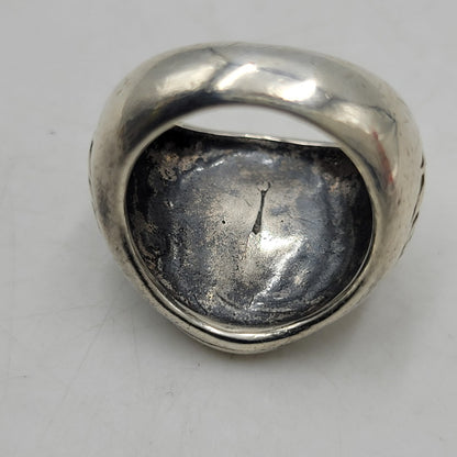 【中古品】【メンズ/レディース】 OLD STUSSY オールドステューシー SLVER シルバー 90-00S CLOWN LOGO COLLEGE RING クラウン ロゴ カレッジ リング アクセサリー 192-260625-ya-24-izu カラー：シルバー 万代Net店