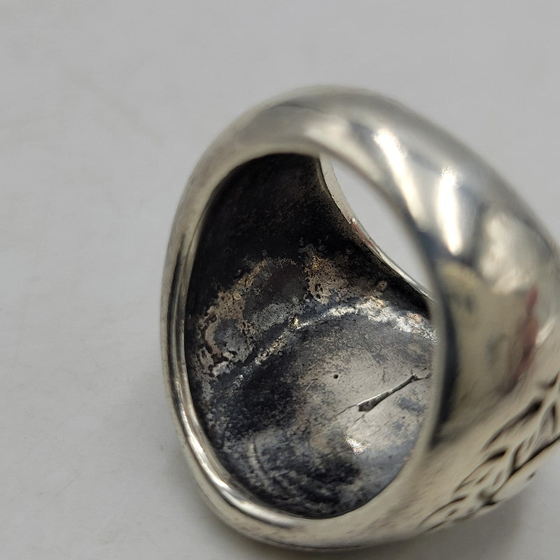 【中古品】【メンズ/レディース】 OLD STUSSY オールドステューシー SLVER シルバー 90-00S CLOWN LOGO COLLEGE RING クラウン ロゴ カレッジ リング アクセサリー 192-260625-ya-24-izu カラー：シルバー 万代Net店