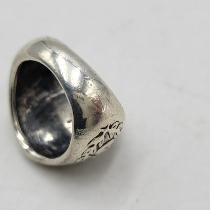 【中古品】【メンズ/レディース】 OLD STUSSY オールドステューシー SLVER シルバー 90-00S CLOWN LOGO COLLEGE RING クラウン ロゴ カレッジ リング アクセサリー 192-260625-ya-24-izu カラー：シルバー 万代Net店