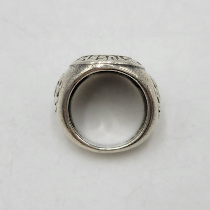 【中古品】【メンズ/レディース】 OLD STUSSY オールドステューシー SLVER シルバー 90-00S CLOWN LOGO COLLEGE RING クラウン ロゴ カレッジ リング アクセサリー 192-260625-ya-24-izu カラー：シルバー 万代Net店