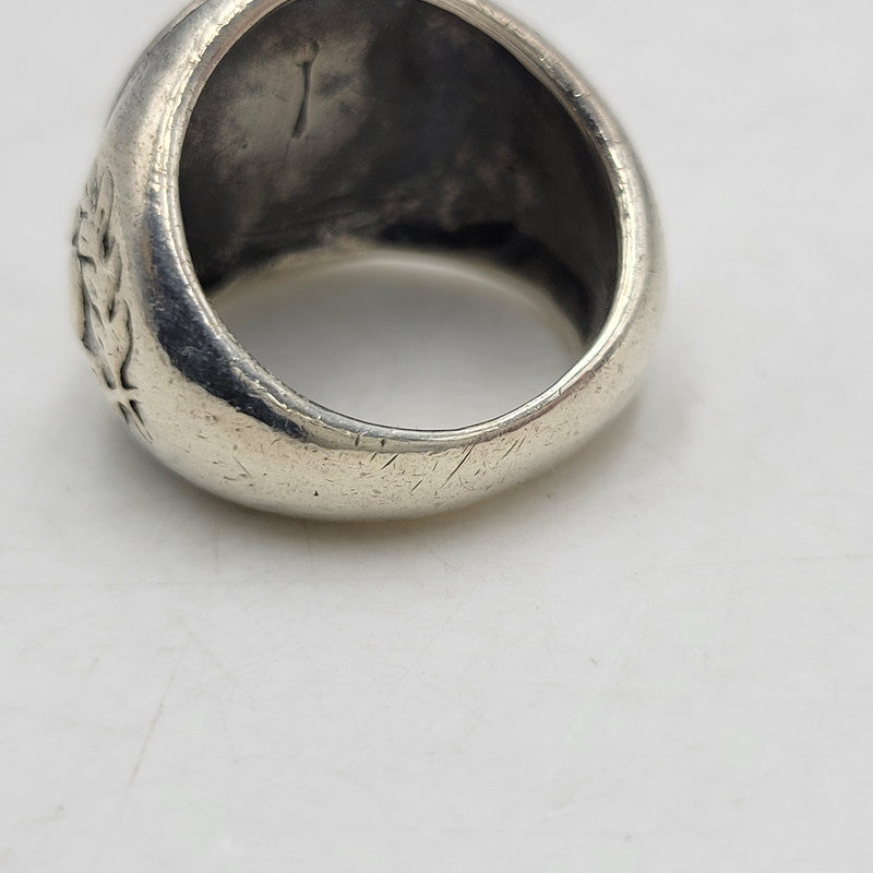 【中古品】【メンズ/レディース】 OLD STUSSY オールドステューシー SLVER シルバー 90-00S CLOWN LOGO COLLEGE RING クラウン ロゴ カレッジ リング アクセサリー 192-260625-ya-24-izu カラー：シルバー 万代Net店