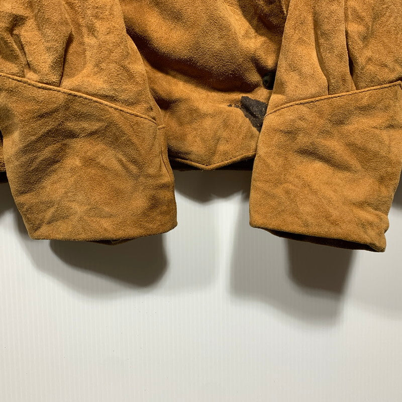 【中古品】【メンズ】 YEARBOOK SUEDE FRINGE SHORT JACKET スエード フリンジ ショートジャケット 146-260701-as-08-izu サイズ：L カラー：ブラウン 万代Net店