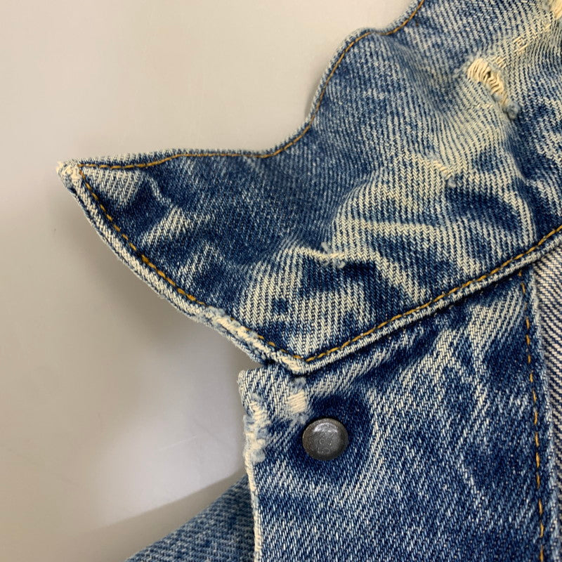【現状渡し品】【メンズ】 Levi's リーバイス DENIM JACKET デニムジャケット 刻印523 USA製 アウター 146-260728-ay-09-izu カラー：インディゴ 万代Net店