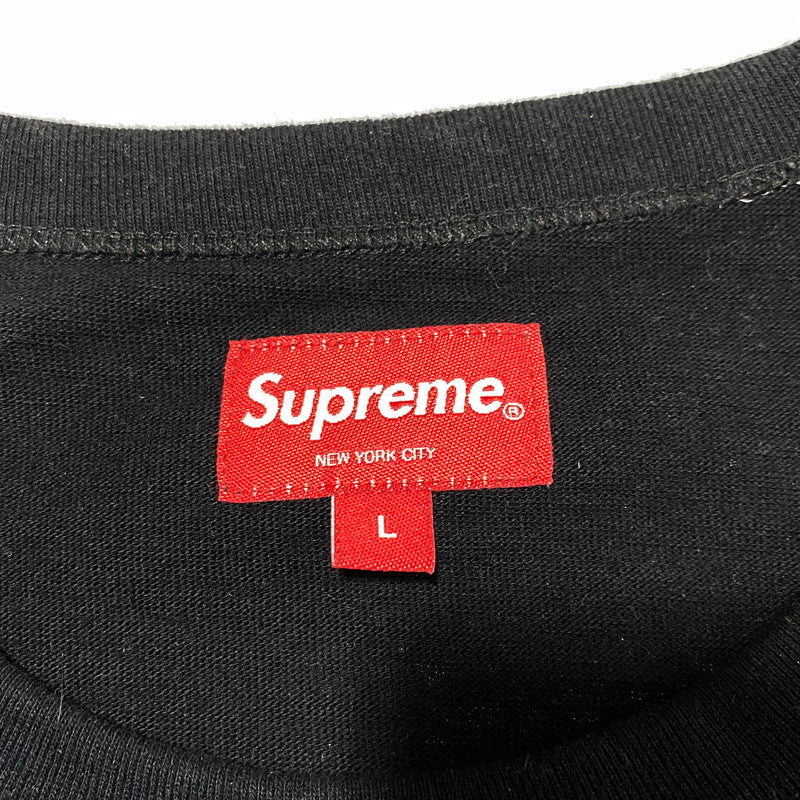 【中古品】【メンズ】 SUPREME シュプリーム 22FW NO LOVE ノーラブ S S TOP ショートスリーブ トップ 半袖 149-260625-ya-22-izu サイズ：L カラー：ブラック 万代Net店