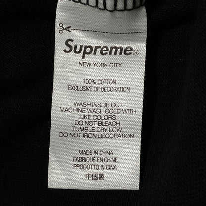 【中古品】【メンズ】 SUPREME シュプリーム 22FW NO LOVE ノーラブ S S TOP ショートスリーブ トップ 半袖 149-260625-ya-22-izu サイズ：L カラー：ブラック 万代Net店