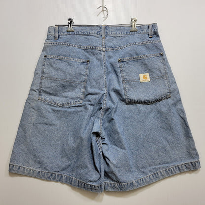 【中古品】【メンズ】 Carhartt カーハート DENIM SHORTS 0758 デニムショーツ ショートパンツ エドウィン商事タグ 157-260704-as-09-izu サイズ：34 カラー：ライトインディゴ 万代Net店