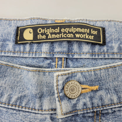 【中古品】【メンズ】 Carhartt カーハート DENIM SHORTS 0758 デニムショーツ ショートパンツ エドウィン商事タグ 157-260704-as-09-izu サイズ：34 カラー：ライトインディゴ 万代Net店