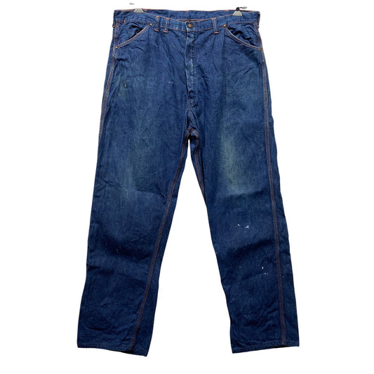 【中古品】【メンズ】 WRANGLER ラングラー SCOVILL ZIP スコヴィル ジップ 70’S DENIM PAINTER PANTS デニム ペインター パンツ ズボン ボトムス 157-260626-ya-05-izu サイズ：40×32 カラー：インディゴ 万代Net店