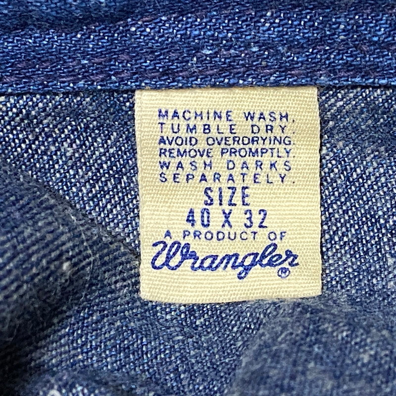 【中古品】【メンズ】 WRANGLER ラングラー SCOVILL ZIP スコヴィル ジップ 70’S DENIM PAINTER PANTS デニム ペインター パンツ ズボン ボトムス 157-260626-ya-05-izu サイズ：40×32 カラー：インディゴ 万代Net店