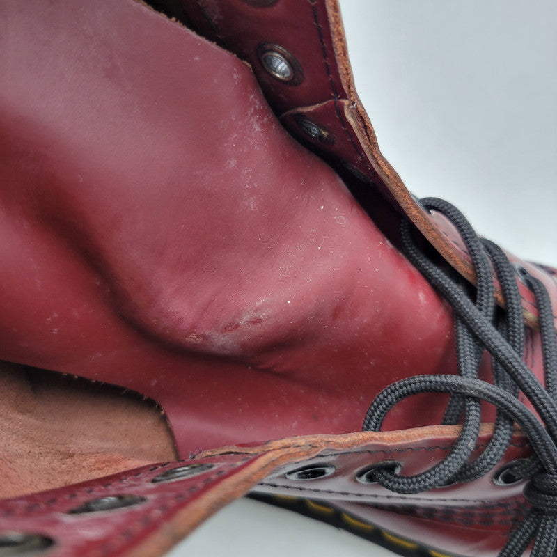 【現状渡し品】【レディース】 DR. MARTENS ドクターマーチン 1490 10 EYE LONG BOOTS アイ ロング ブーツ シューズ 靴 167-260625-ya-26-izu サイズ：UK5 カラー：レッド 万代Net店