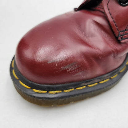 【現状渡し品】【レディース】 DR. MARTENS ドクターマーチン 1490 10 EYE LONG BOOTS アイ ロング ブーツ シューズ 靴 167-260625-ya-26-izu サイズ：UK5 カラー：レッド 万代Net店