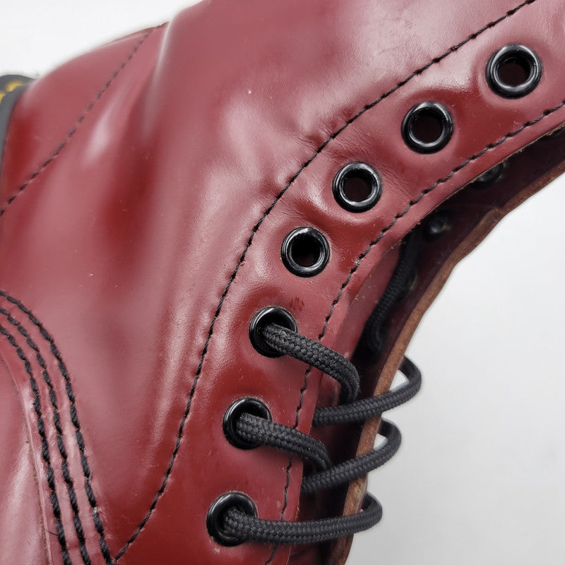 【現状渡し品】【レディース】 DR. MARTENS ドクターマーチン 1490 10 EYE LONG BOOTS アイ ロング ブーツ シューズ 靴 167-260625-ya-26-izu サイズ：UK5 カラー：レッド 万代Net店