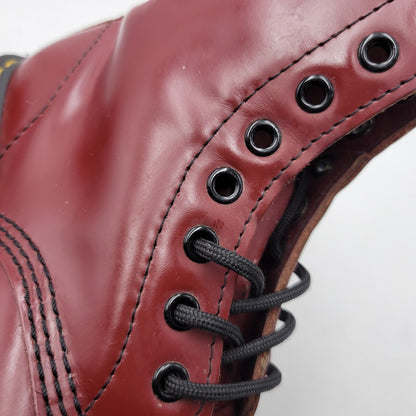 【現状渡し品】【レディース】 DR. MARTENS ドクターマーチン 1490 10 EYE LONG BOOTS アイ ロング ブーツ シューズ 靴 167-260625-ya-26-izu サイズ：UK5 カラー：レッド 万代Net店