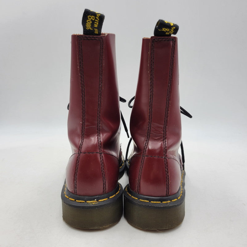 【現状渡し品】【レディース】 DR. MARTENS ドクターマーチン 1490 10 EYE LONG BOOTS アイ ロング ブーツ シューズ 靴 167-260625-ya-26-izu サイズ：UK5 カラー：レッド 万代Net店