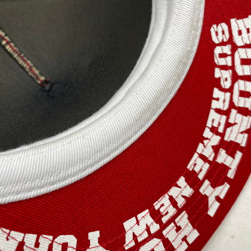 【中古品】【メンズ/レディース】 Supreme シュプリーム × BOUNTY HUNTER バウンティーハンター MESH BACK 5-PANEL メッシュバック 5パネル キャップ 帽子 185-260628-as-23-izu サイズ：ONE SIZE(58cm) カラー：レッド×ホワイト 万代Net店