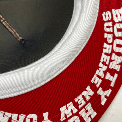 【中古品】【メンズ/レディース】 Supreme シュプリーム × BOUNTY HUNTER バウンティーハンター MESH BACK 5-PANEL メッシュバック 5パネル キャップ 帽子 185-260628-as-23-izu サイズ：ONE SIZE(58cm) カラー：レッド×ホワイト 万代Net店